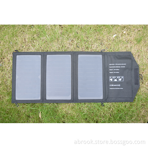 Portable 15W waterproof foldable solar battery charger 5v 2a